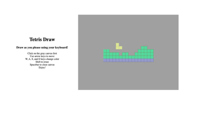 a stilled image of a drawing simulation where you color in pixels with squares